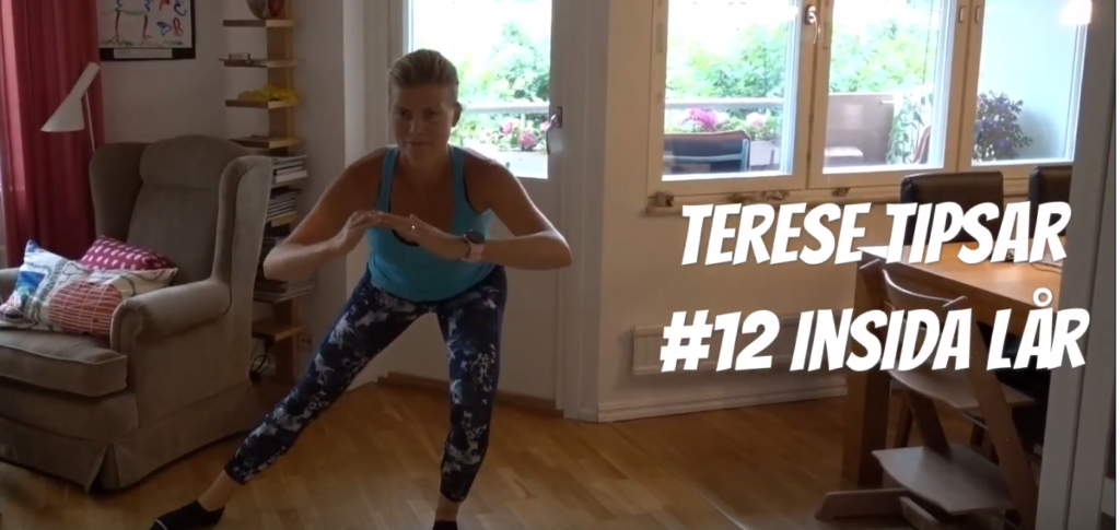 Terese tipsar: styrketräning för insida lår.